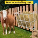 Hay Feeder Goat, 18.5 Gallon Multiple Sided Hay Rack for Sheep，Heavy Duty Iron Wall mounted Hay Rack for Livestock Horse Goat Sheep Indoor Outdoor Uses. - Image 4