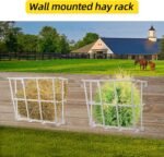 Hay Feeder Goat, 18.5 Gallon Multiple Sided Hay Rack for Sheep，Heavy Duty Iron Wall mounted Hay Rack for Livestock Horse Goat Sheep Indoor Outdoor Uses. - Image 6