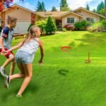 Outdoor Indoor Rubber Horseshoes Set includes 4 Horseshoes,2 Pegs,2 Rubber Mats,2 Red Plastic dowels,Beach Games Perfect for Tailgating,Camping,Backyard,Fun for Kids Adults(Red&Blue) - Image 7