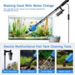 Aquarium Vacuum Gravel Cleaner, 6 in 1 Fish Tank Cleaning Kit,32W Automatic Aquarium Vacuum Gravel Cleaner Set for Change Water Wash Sand Water Filter and Water Circulation - Image 3