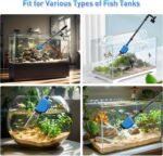 Aquarium Vacuum Gravel Cleaner, 6 in 1 Fish Tank Cleaning Kit,32W Automatic Aquarium Vacuum Gravel Cleaner Set for Change Water Wash Sand Water Filter and Water Circulation - Image 7