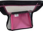 Tote for Lifelike Stuffed Interactive Pet Dogs and Cats, Nylon and Mesh Toy Carrier for Pet Animals, Zippered Carrying Case Accessory (Pink) - Image 5