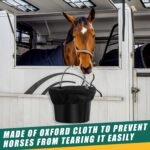 2 Pcs Horse Bucket Cover Splash Proof Rim Bucket Rim for Horse 5 Gallon Water Cover Bucket Top, Black, 15.75 Inch - Image 5