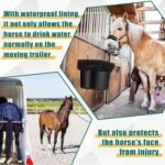 2 Pcs Horse Bucket Cover Splash Proof Rim Bucket Rim for Horse 5 Gallon Water Cover Bucket Top, Black, 15.75 Inch - Image 7