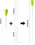 SLSON Aquarium Coral Feeder Waste Cleaner for Fish Tank Maintenance Long Pipette Suction Dropper Tool Acrylic Water Transfer Waste Remover Fish Feeder (24.8 inches) - Image 4