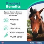 Zymox PET King Brands Equine Defense Enzymatic Topical Cream, 2.5 oz. – Multi-Complex Enzyme Ointment for Horse, Livestock & Animal Wound Care - Image 5