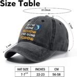 Fishing Adjustable Cotton Baseball Cap, Funny Trucker Hat Gift for Men Women Grandpa Dad Fishing Lover Fisherman - Image 3