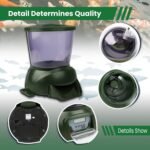 Sammery Pond Fish Feeder, Large-Capacity Automatic Fish Feeder, Outdoor Automatic Fish Feeder, Battery-Powered Automatic Fish Feeding Device, Timed and Quantitative Fish Feeding Device - Image 6