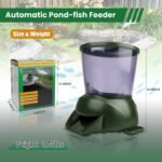 Sammery Pond Fish Feeder, Large-Capacity Automatic Fish Feeder, Outdoor Automatic Fish Feeder, Battery-Powered Automatic Fish Feeding Device, Timed and Quantitative Fish Feeding Device - Image 8