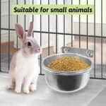 Tfwadmx 6 Pcs Stainless Steel Bird Bowls with Clamp,Clamp Holder Coop Cup,Bird Dishes for Cage, Bird Cage Water Bowl for Cockatiels Lovebird Budgie Chinchilla - Image 8