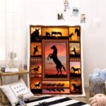 Horse Blanket Animal Print Throw Blanket Comfort Warmth Soft Cozy Blanket Fleece Blanket Couch Blanket Bed Throw TV Blanket Horse Lover (Throw - 50" x 60") - Image 4