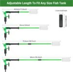 AQQA Aquarium Siphon Gravel Vacuum Fish Tank Cleaner kit,Stress Ball Python Water Changer,Extendable Length and Fixed On Fish Tank,Manually Water Changer Wash Sand (S) - Image 6