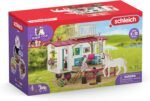 Schleich Horse Club 95-Piece Horse Set for Girls and Boys Ages, Camper for Secret Club Meetings Playset with Doll and Horse Toys - Image 7