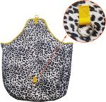 BARN & STABLE Hay Bags for Horses Slow Feed 27" * 21" * 6" Large Horse Hay Bags for Trailer Large Hay Feeder Bag for Horse Cow Goats Donkey Cattle with Open Feed Hole and Metal Snap Fastener - Image 3