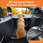 Dog Car Seat Cover for Back Seat, Waterproof Scratch Proof Nonslip Car Seat Protector, Dog Back Seat Cover for Car, Truck and SUV-Medium Size - Image 4