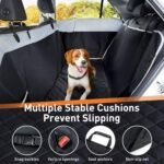 Dog Car Seat Cover for Back Seat, Waterproof Scratch Proof Nonslip Car Seat Protector, Dog Back Seat Cover for Car, Truck and SUV-Medium Size - Image 6