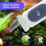 AQQA Aquarium Strong Magnetic Cleaner Brush, Fish Tank Glass Algae Magnet Cleaning Tool Floating Cleaner Scrubber Brush with 2 Detachable Scraper (Blue,M) - Image 8