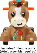 Fisher-Price Baby Learning Toy, Walk Bounce & Ride Pony Musical Walker & Ride-On for Infants & Toddlers Ages 9+ Months (Amazon Exclusive) - Image 6