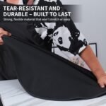 Pet Grooming Table Non-Slip Mat - Padded Mat for at-Home Grooming Dogs and Cats,Bathing Mat for Pets, Diameter: 22.4inch/57cm (Black, Diameter: 22.4inch/57cm) - Image 7