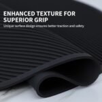 Pet Grooming Table Non-Slip Mat - Padded Mat for at-Home Grooming Dogs and Cats,Bathing Mat for Pets, Diameter: 22.4inch/57cm (Black, Diameter: 22.4inch/57cm) - Image 8