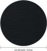 Pet Grooming Table Non-Slip Mat - Padded Mat for at-Home Grooming Dogs and Cats,Bathing Mat for Pets, Diameter: 22.4inch/57cm (Black, Diameter: 22.4inch/57cm) - Image 9