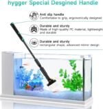 hygger Small Aquarium Cleaning Tools, 4 in 1 Fish Tank Cleaner Kit with Handle,Fish Net,Algae Scraper,Clean Brush,Flat Sponge - Image 5