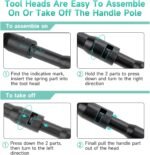 hygger Small Aquarium Cleaning Tools, 4 in 1 Fish Tank Cleaner Kit with Handle,Fish Net,Algae Scraper,Clean Brush,Flat Sponge - Image 7