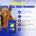 SMELLEZE Natural Horse Stall Refresher & Odor Eliminator: 2 lb. Granules. Rids Urine & Stool Smell. Keeps Stall Drier. Unscented & Safe - Image 4