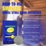 SMELLEZE Natural Horse Stall Refresher & Odor Eliminator: 2 lb. Granules. Rids Urine & Stool Smell. Keeps Stall Drier. Unscented & Safe - Image 6