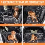 Dog Seat Cover - Waterproof Dog Car Seat Cover for Back Seat - 6 in 1 Trunk, Front, Back Seat Protector Liner and Trunk Cargo Liner for SUV, Truck or Car - 600D Durable Pet & Dog travel Accessories - Image 7