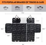 Dog Seat Cover - Waterproof Dog Car Seat Cover for Back Seat - 6 in 1 Trunk, Front, Back Seat Protector Liner and Trunk Cargo Liner for SUV, Truck or Car - 600D Durable Pet & Dog travel Accessories - Image 10