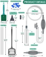 KATUMO Fish Tank Cleaner, Aquarium Gravel Cleaner Kit Fish Tank Siphon Vacuum Cleaner Tools for Large Aquarium Water Changer Fish Tank Changer Turtle Tank Cleaning Gravel and Sand - Image 3