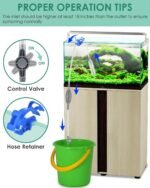 KATUMO Fish Tank Cleaner, Aquarium Gravel Cleaner Kit Fish Tank Siphon Vacuum Cleaner Tools for Large Aquarium Water Changer Fish Tank Changer Turtle Tank Cleaning Gravel and Sand - Image 5