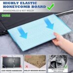 Back Seat Extender for Dogs, Large Space, Hard Bottom Car Seat Cover for Dogs, Waterproof Back Seat Pet Cover for Dogs, Dog Hammock for Car, Backseat Dog Protector for Dogs in Car SUV (Grey) - Image 4