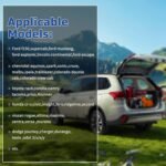 Back Seat Extender for Dogs, Large Space, Hard Bottom Car Seat Cover for Dogs, Waterproof Back Seat Pet Cover for Dogs, Dog Hammock for Car, Backseat Dog Protector for Dogs in Car SUV (Grey) - Image 9