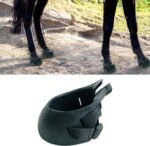 MERIGLARE Horse Hoof Boots Sturdy Durable Isolate Dirty Water Portable Thick Rubber Horses Protection for Jumping Riding Equestrian Training Supplies, L - Image 7