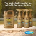 Farnam Bronco Gold Horse Fly Spray, Grooming Aid, Coat Conditioner 128 Ounces, Gallon Refill - Image 6