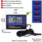Digital Alarm Thermometer VICI TM803 Temperature Meter for Medicine Cabinets Aquariums Fridge Freezer Refrigerator Celsius(℃) /Fahrenheit(℉) Thermometers - Image 6