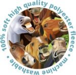 Dawhud Direct Cartoon Selfie Horses Fleece Blanket - Queen Size Super Soft Plush Horse Throw Blanket - Super Soft Blanket Ideal for Women, Men, and Kids - Perfect for Horse Lovers - 50" x 60" - Image 6