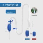 VIVOSUN Aquarium Gravel Cleaner Siphon Fish Tank Vacuum Cleaner with Fishing Net Long Nozzle Water Flow Controller - BPA Free - Image 4