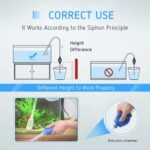 VIVOSUN Aquarium Gravel Cleaner Siphon Fish Tank Vacuum Cleaner with Fishing Net Long Nozzle Water Flow Controller - BPA Free - Image 6