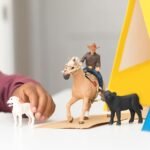 Schleich Farm World Rodeo Calf Adventure Playset - Cowboy Rodeo Rider Figurine with Horse, Cow, and Dog, Realistic Western Rodeo Farm Toys and Accessories, 6-Piece Kids Toy for Boys and Girls - Image 5