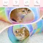 Cat Tunnel, S-Shape Cat Tunnels for Indoor Cats Foldable Cat Toys Cute Cat Tube with Mouse Toy Pet Cat Stuff - Image 6