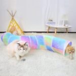 Cat Tunnel, S-Shape Cat Tunnels for Indoor Cats Foldable Cat Toys Cute Cat Tube with Mouse Toy Pet Cat Stuff - Image 7