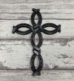 DeLeon Collections Decorative Horseshoe Wall Cross - Rustic Spiritual Art Sculpture - Image 4