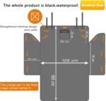 Alfheim Cargo Liner for Dog - Nonslip Waterproof Pet Dog Back Seat Cover - Durable Washable Boot Liner Mat Travel, Universal for Medium Small Car Truck SUV (Black) - Image 5