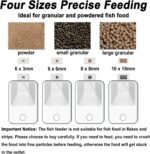 WiFi Automatic Fish Feeder for Aquarium, Precise Food Distribution Fish Feeder Automatic Dispenser for Fish Tank with App Control Timer USB Powered, Suitable for Pelleted Fish Food - Image 5