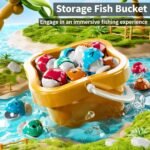 Magnetic Fishing Game Toys Kids 3-5, Including 48 Fishes and 8 Fishing Poles Rotating Board Game with Music, Party Game Toys for Kids Age 3 4 5 6 7 8 and Up - Image 6