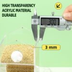 No Mess Parrot Automatic Feeder Anti-Scattering Bird Feeder for Cage Bird Food Bowl Container Parakeet Cage Accessories Finch Lovebirds Budgies Canary (Round Roofs) - Image 6