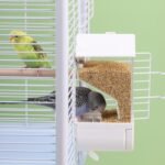 No Mess Parrot Automatic Feeder Anti-Scattering Bird Feeder for Cage Bird Food Bowl Container Parakeet Cage Accessories Finch Lovebirds Budgies Canary (Round Roofs) - Image 7